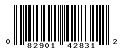 UPC barcode 082901428312