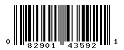 UPC barcode 082901435921