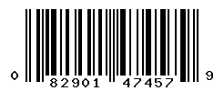 UPC barcode number 082901474579