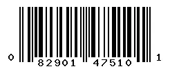 UPC barcode 082901475101