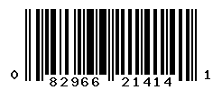 UPC barcode number 082966214141