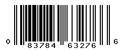 UPC barcode number 083784632766