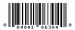 UPC barcode number 084041063040