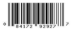 UPC barcode number 084172929277 lookup