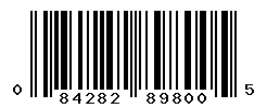 UPC barcode number 084282898005