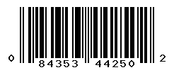 upc 084353442502 barcode image