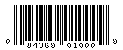 UPC barcode number 084369010009