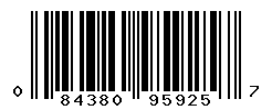 UPC barcode number 084380959257