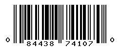 UPC barcode number 084438741070