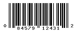 UPC barcode number 084579124312