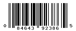 UPC barcode number 084643923865