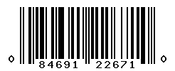 UPC barcode number 084691226710