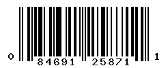 UPC barcode number 084691258711