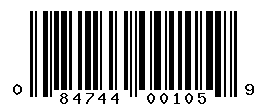 upc 084744001059 barcode image