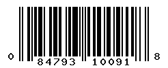 upc 084793100918 barcode image
