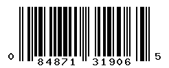 UPC barcode number 084871319065