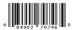 UPC barcode number 084902707465