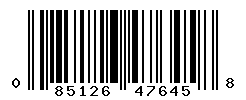 UPC barcode number 085126476458