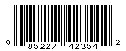 UPC barcode number 085227423542