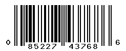 UPC barcode number 085227437686