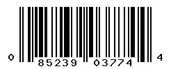 UPC barcode 085239037744