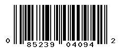 UPC barcode number 085239040942