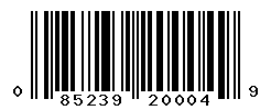 UPC barcode number 085239200049