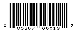 UPC barcode number 085267000192