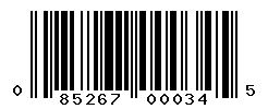 upc 085267000345 barcode image