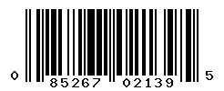 UPC barcode number 085267021395