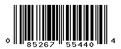 UPC barcode number 085267554404