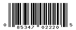 UPC barcode 085347022205