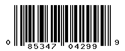 UPC barcode 085347042999