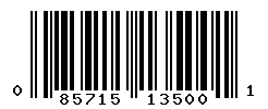 UPC barcode number 085715135001