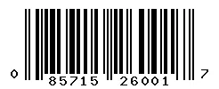 085715260017 barcode