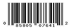 UPC barcode number 085805076412