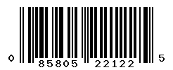 UPC barcode number 085805221225