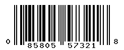 UPC barcode number 085805573218