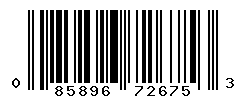 UPC barcode number 085896726753