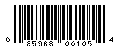 UPC barcode number 085968001054