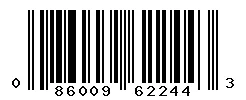 086009622443 barcode