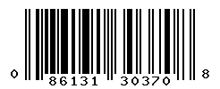 UPC barcode number 086131303708