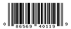 upc 086569401199 barcode image