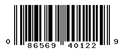 upc 086569401229 barcode image