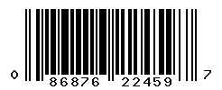 UPC barcode number 086876224597