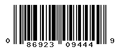 UPC barcode number 086923094449