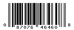 upc 087076464608 barcode image