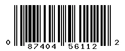 087404561122 barcode