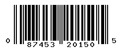 UPC 087453201505 barcode image