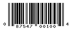 UPC barcode 087547001004